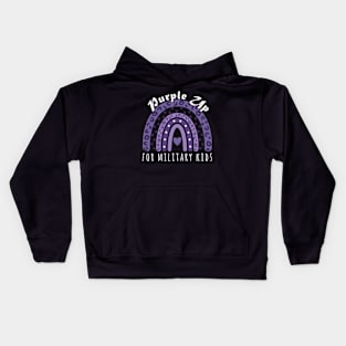 Purple Up For Military Kids Kids Hoodie